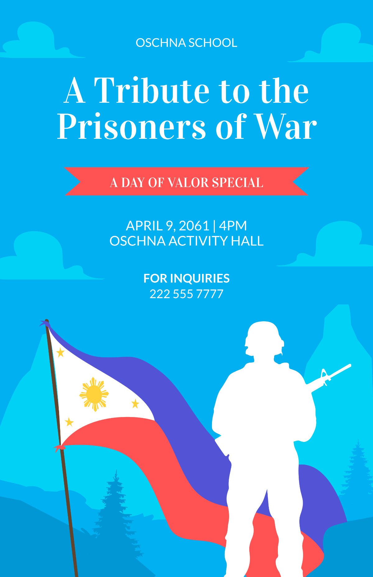 Day of Valor Poster Template