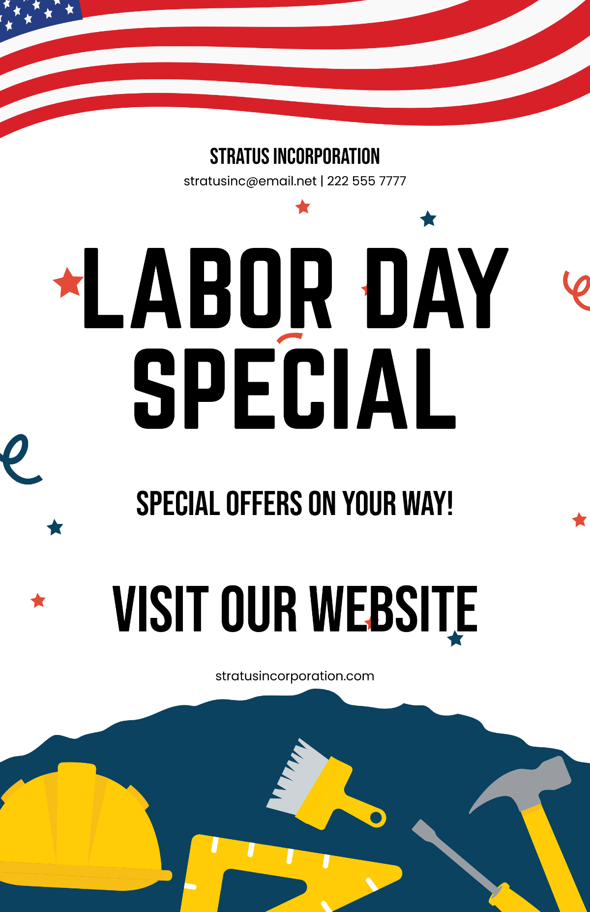 Labor Day Advertisement Poster