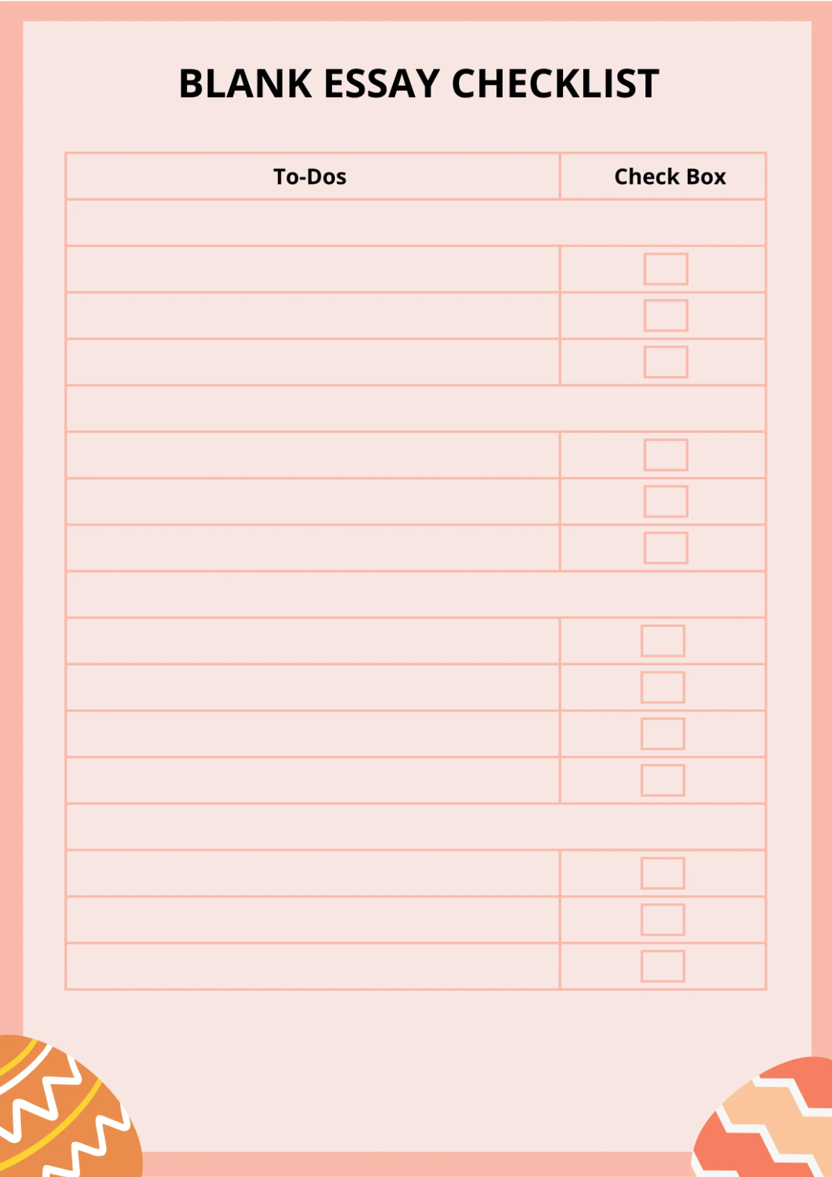 Free Easter Essay Template to Edit Online