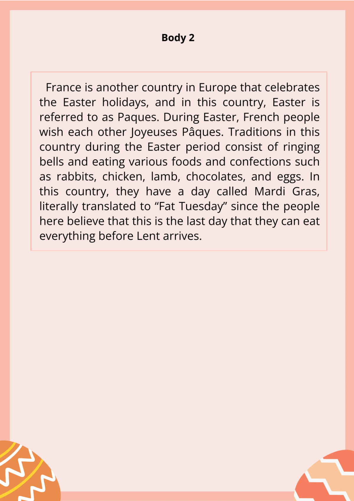 Free Easter Essay Template to Edit Online