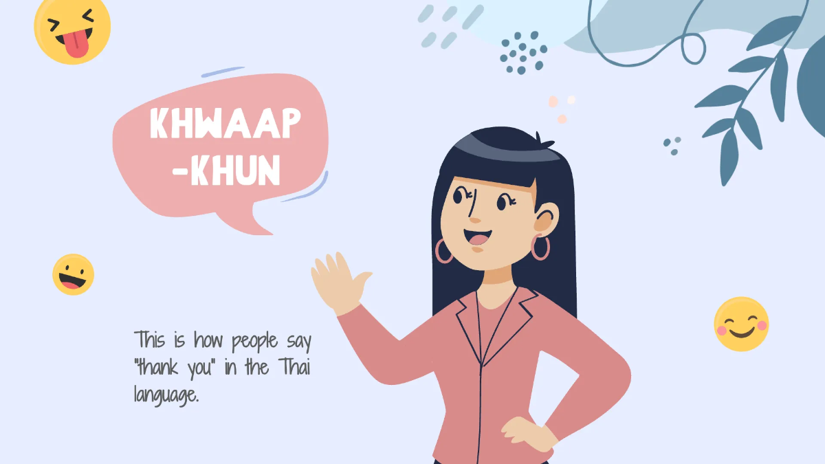 Free Fun Foreign Language Presentation Template to Edit Online