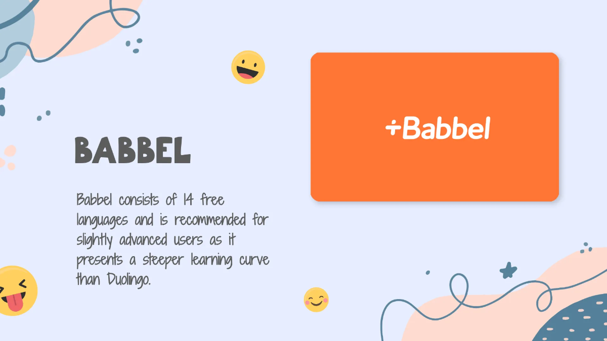 Free Fun Foreign Language Presentation Template to Edit Online