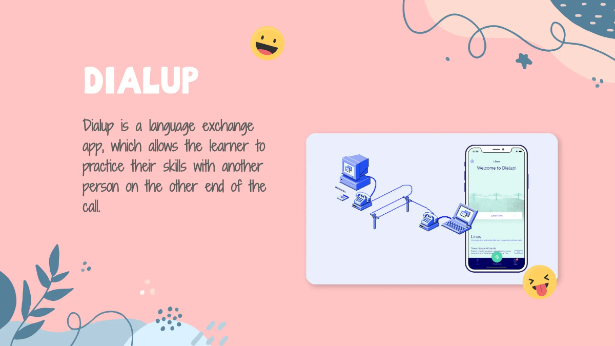 Free Fun Foreign Language Presentation Template to Edit Online