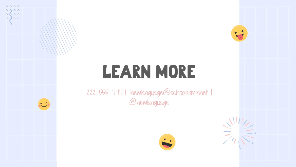 Free Fun Foreign Language Presentation Template to Edit Online