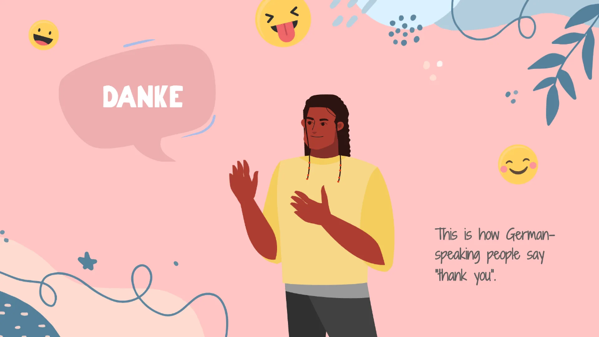 Free Fun Foreign Language Presentation Template to Edit Online