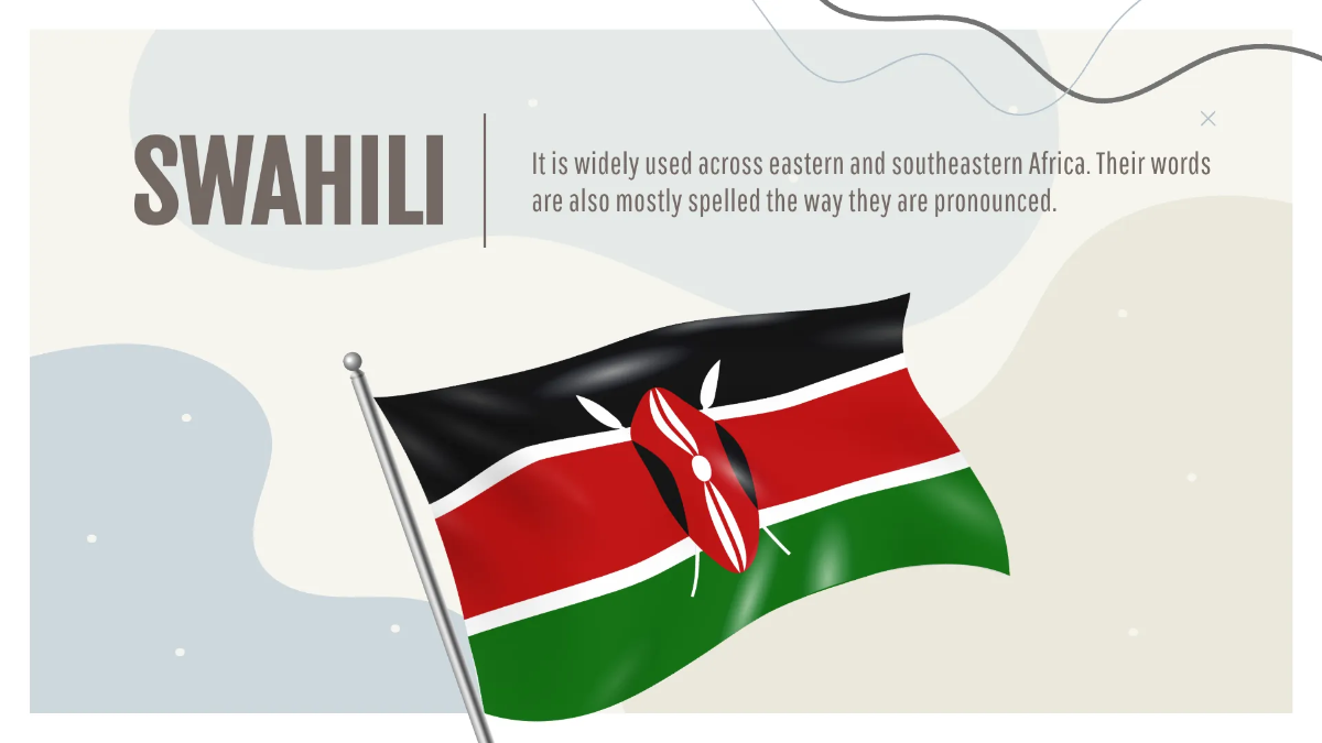 Free Simple Foreign Language Presentation Template to Edit Online