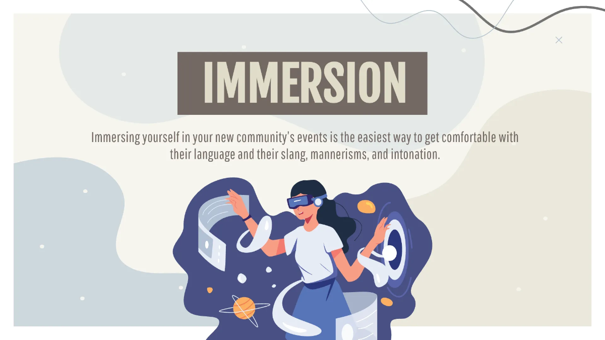 Free Simple Foreign Language Presentation Template to Edit Online