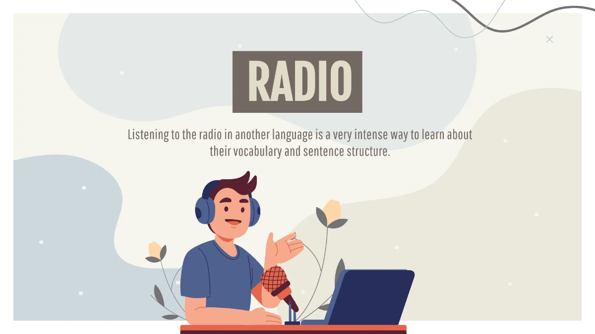 Free Simple Foreign Language Presentation Template to Edit Online