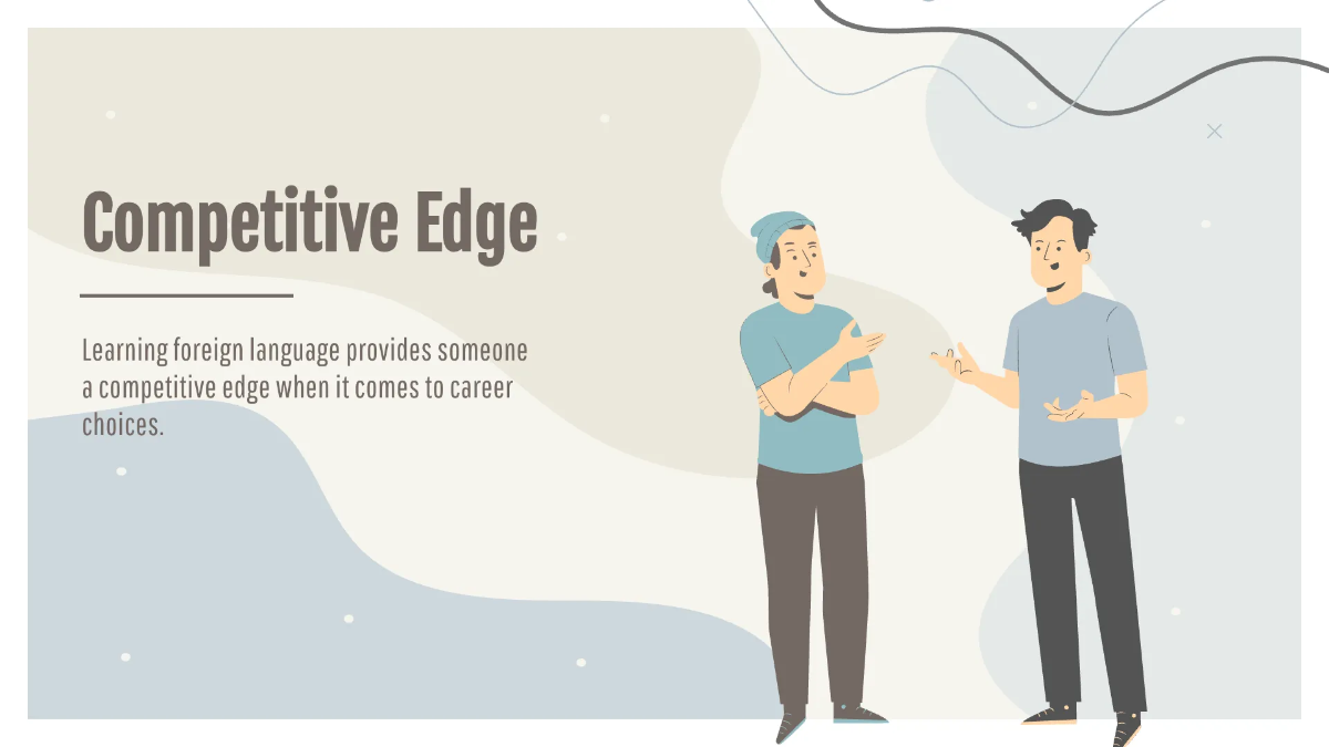 Free Simple Foreign Language Presentation Template to Edit Online