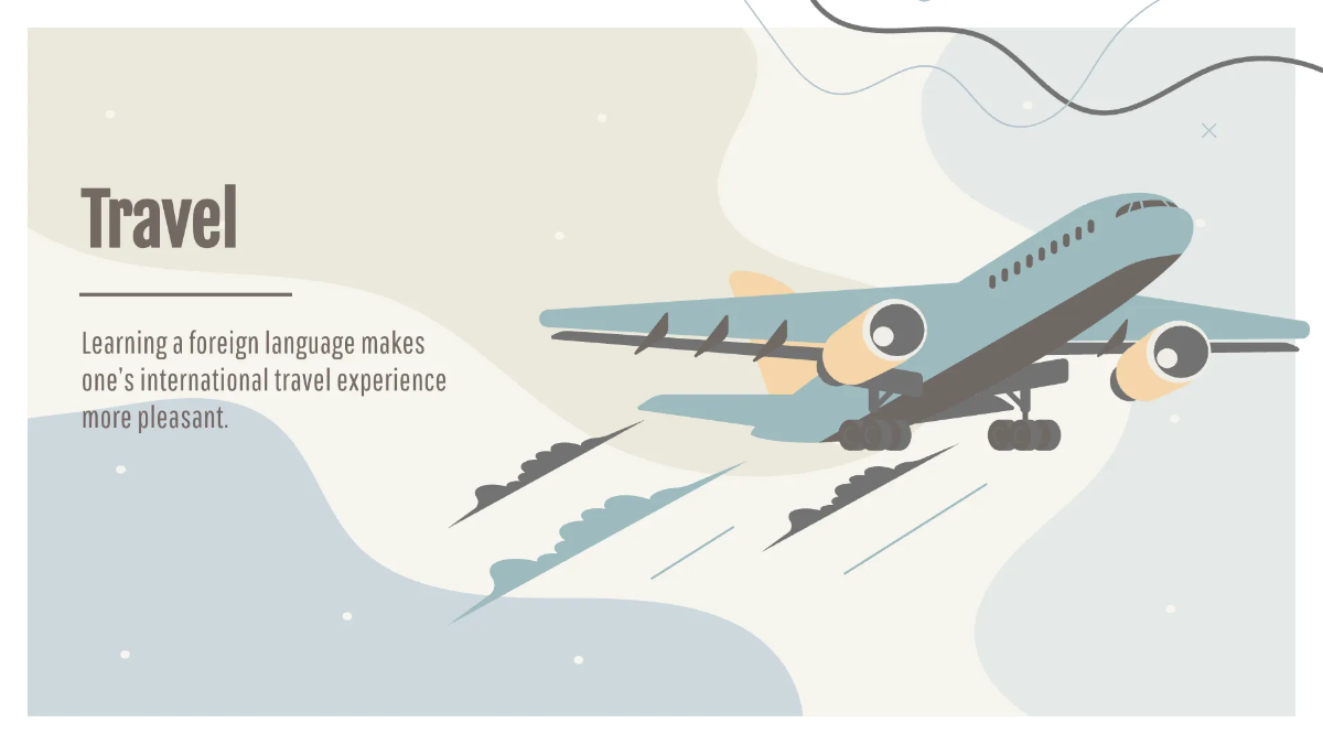 Free Simple Foreign Language Presentation Template to Edit Online