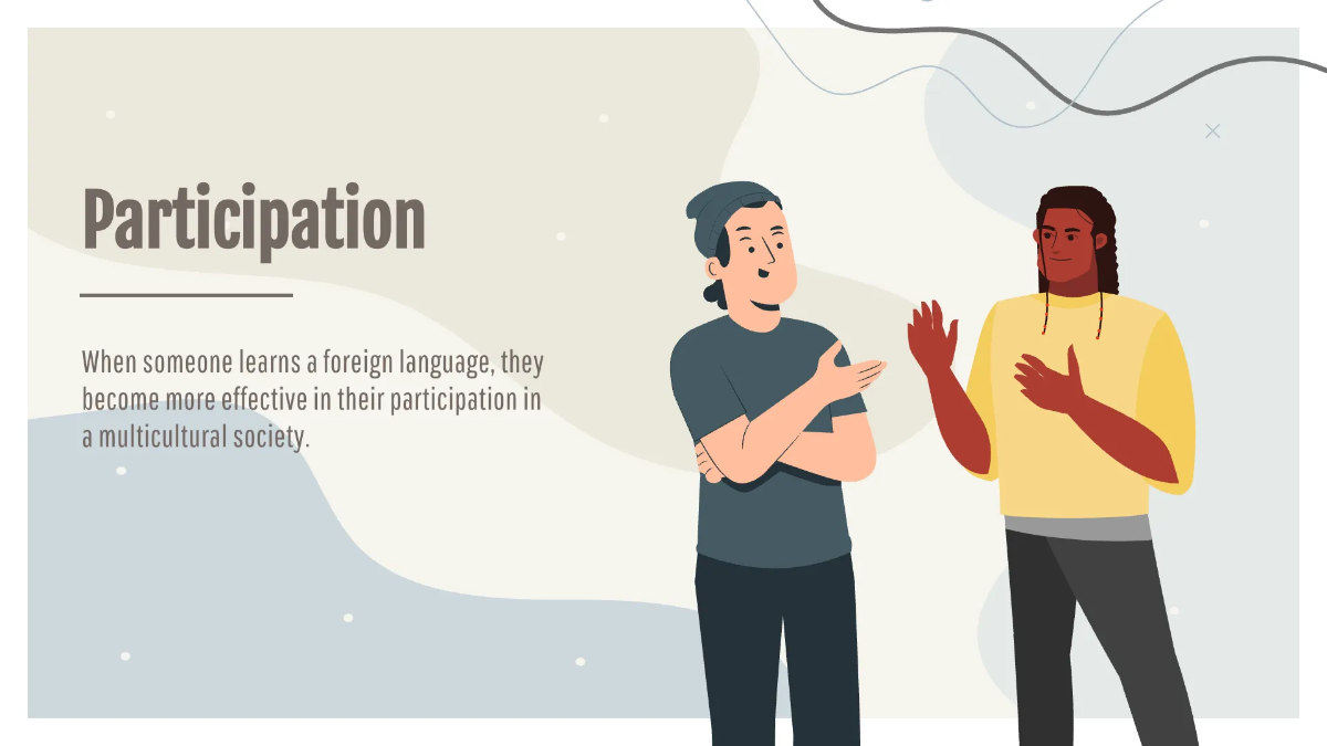 Free Simple Foreign Language Presentation Template to Edit Online