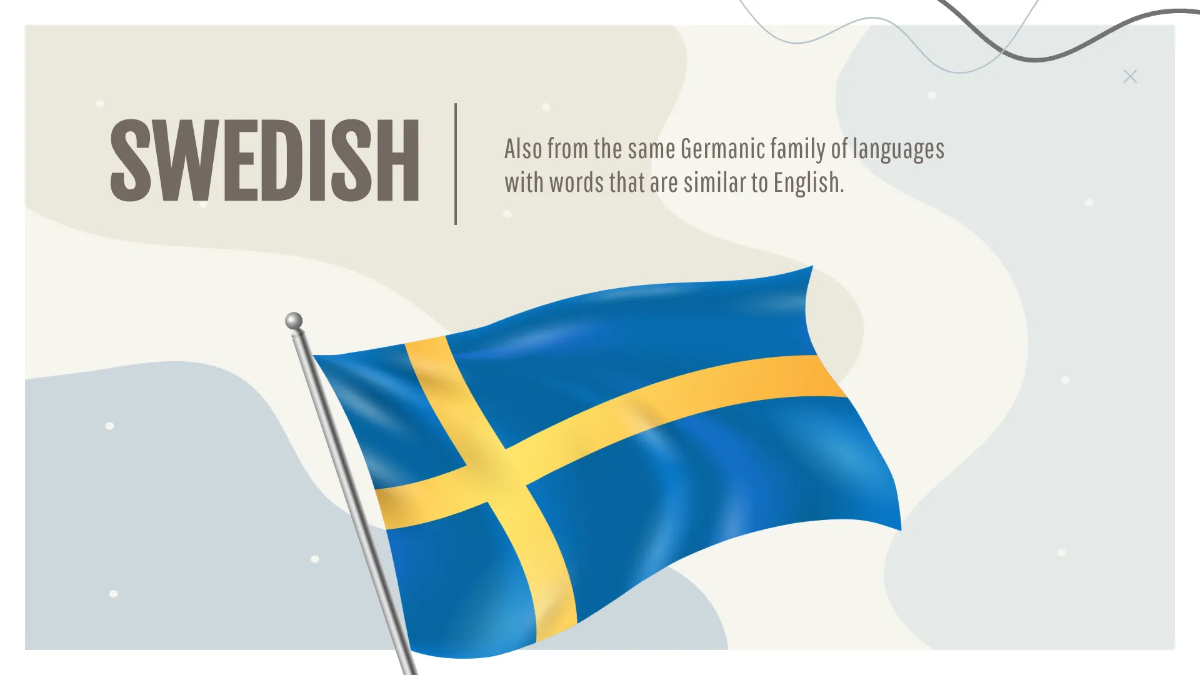 Free Simple Foreign Language Presentation Template to Edit Online