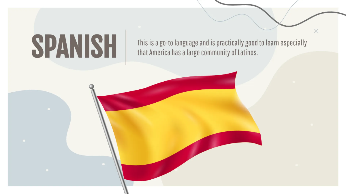 Free Simple Foreign Language Presentation Template to Edit Online