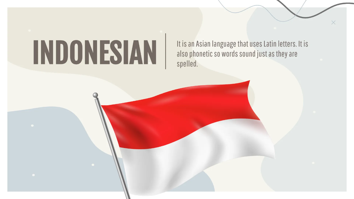 Free Simple Foreign Language Presentation Template to Edit Online