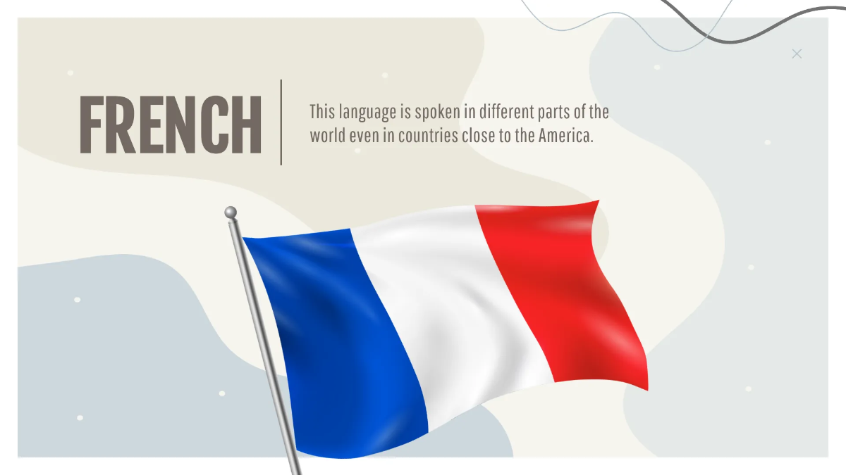 Free Simple Foreign Language Presentation Template to Edit Online