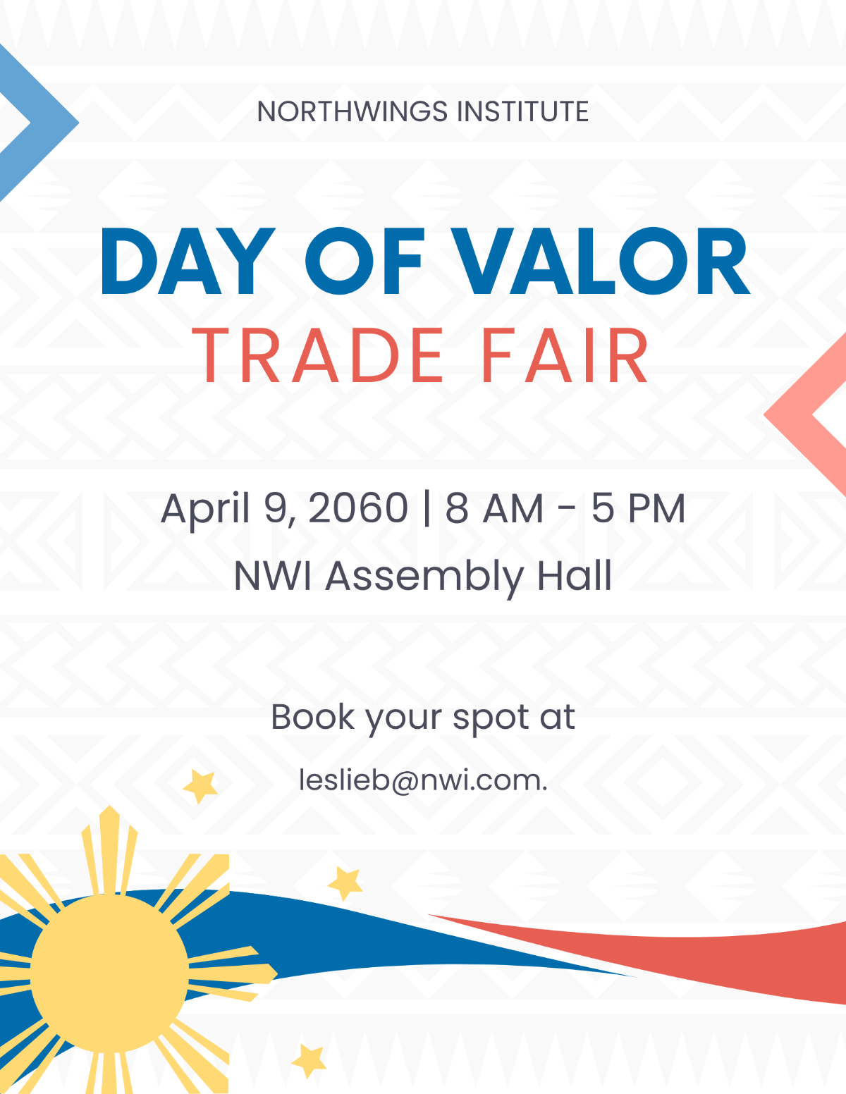 Free Day of Valor Flyer  Template