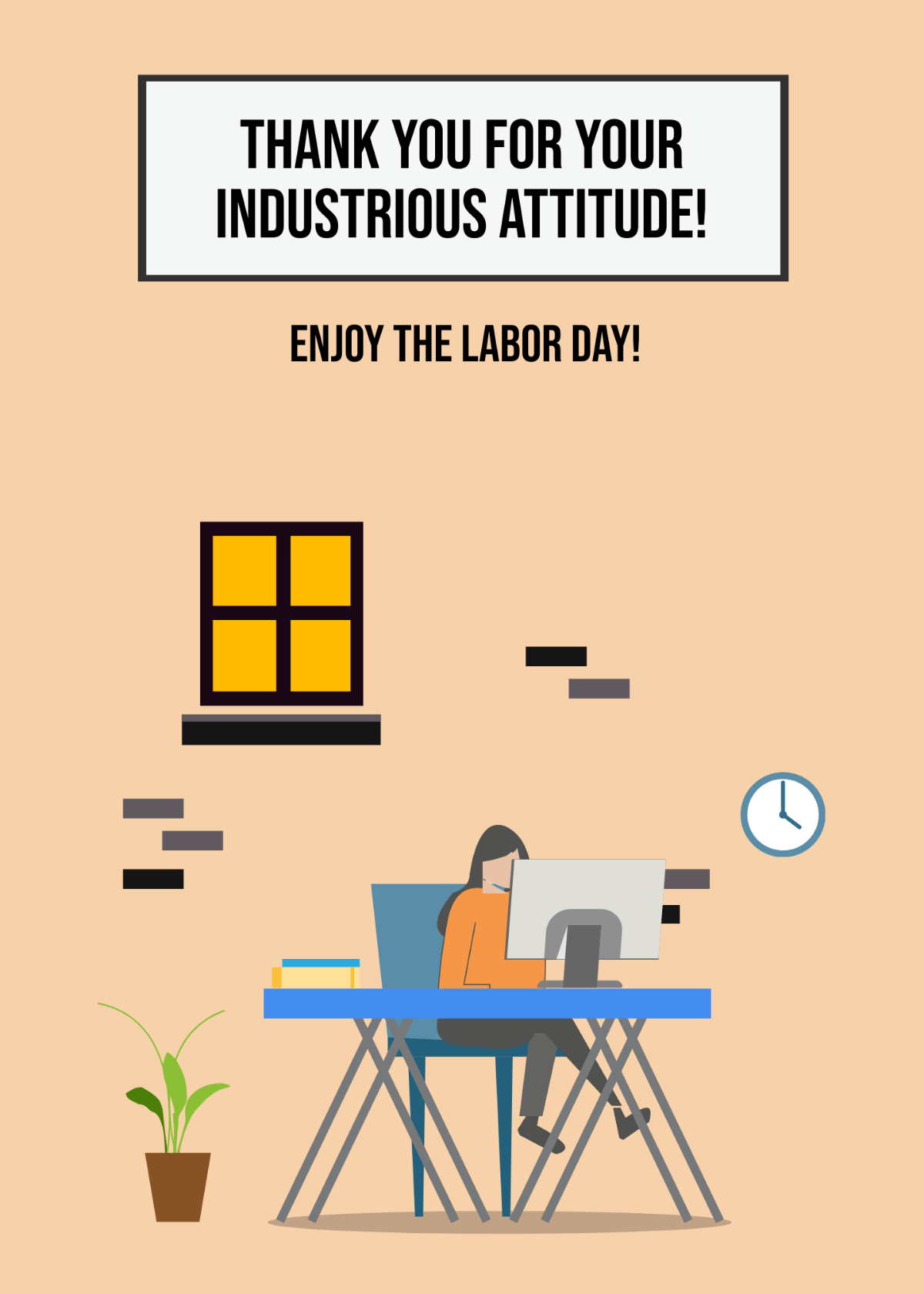Labor Day Card Template