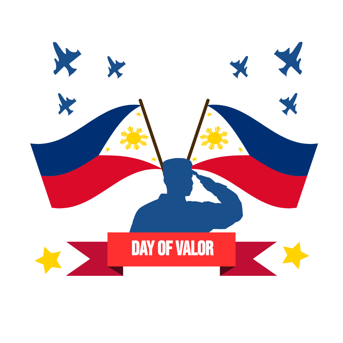 Day of Valor ClipArt Template