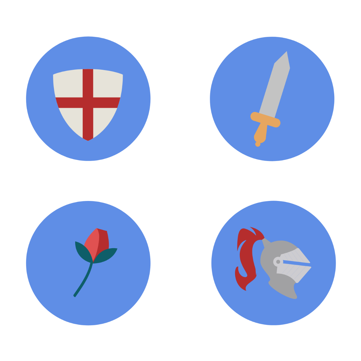 Free St. George's Day Icons Template