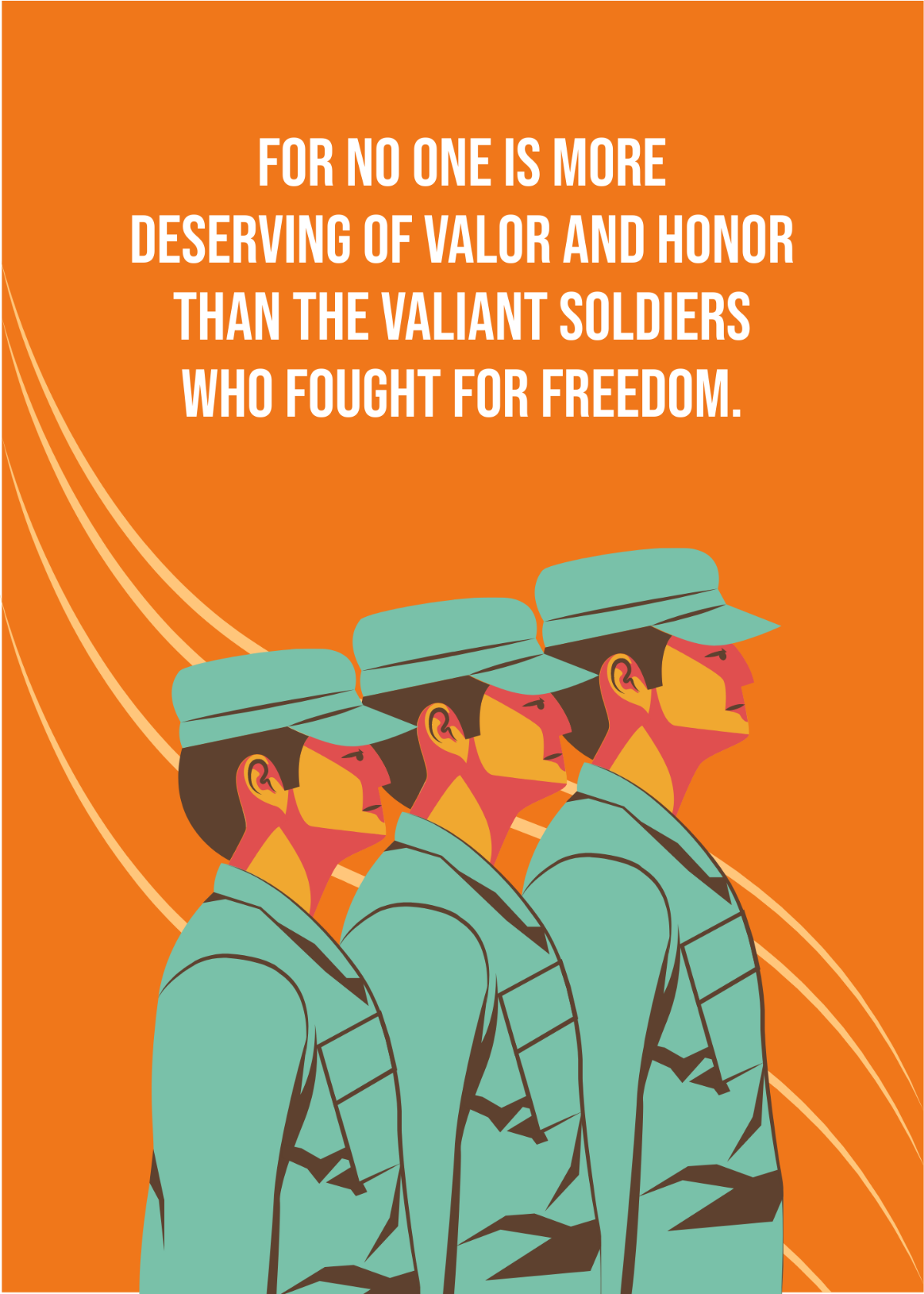 Free Day of Valor Message  Template