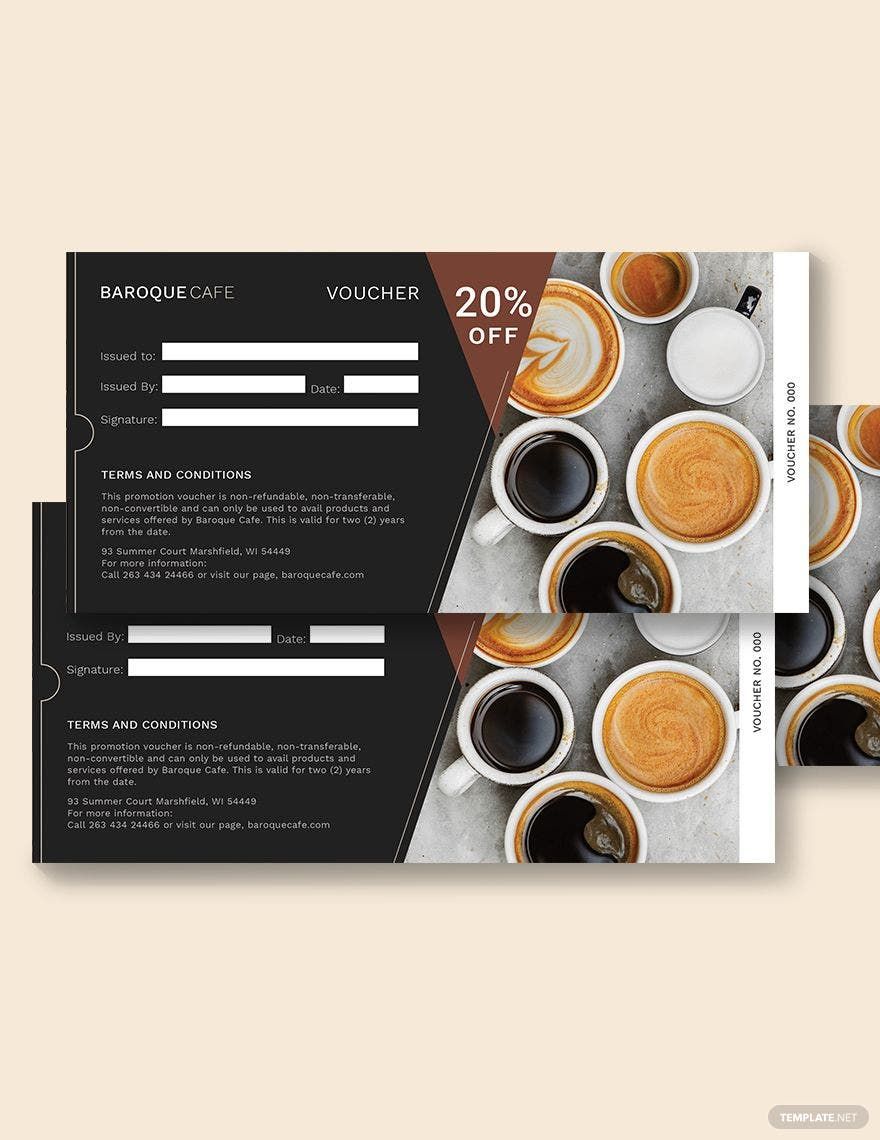 Free Sample Promotion Voucher Template