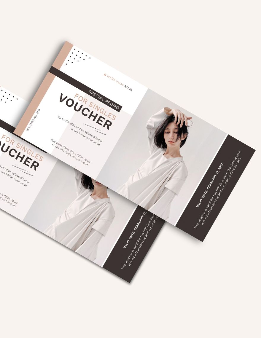 Single Day Promotion Voucher Template
