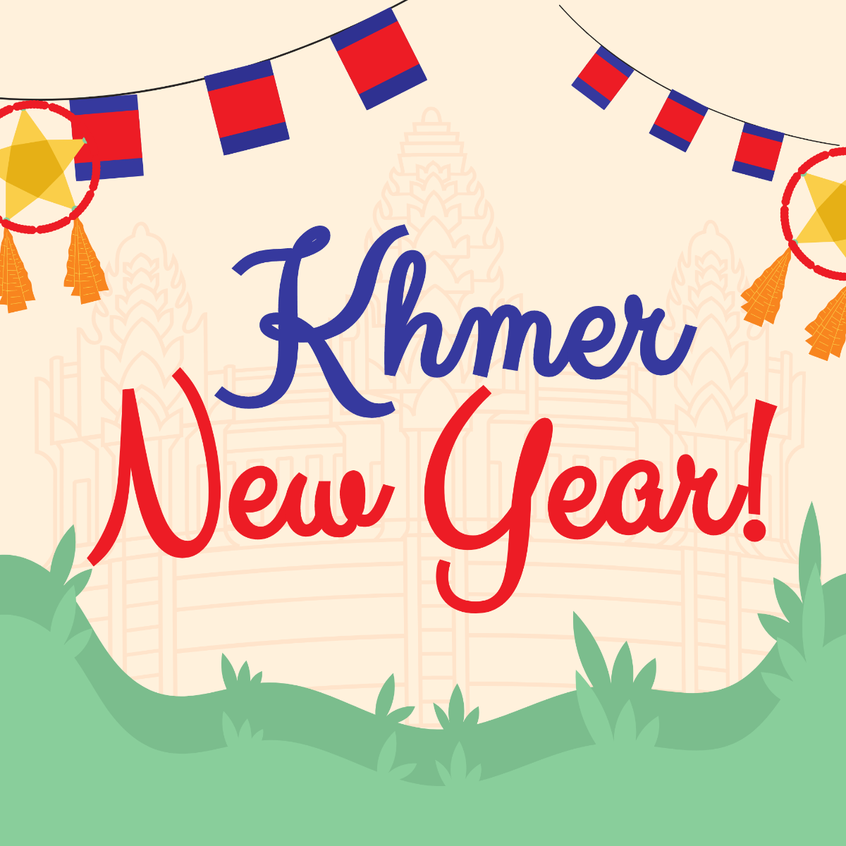 Khmer New Year Image Template