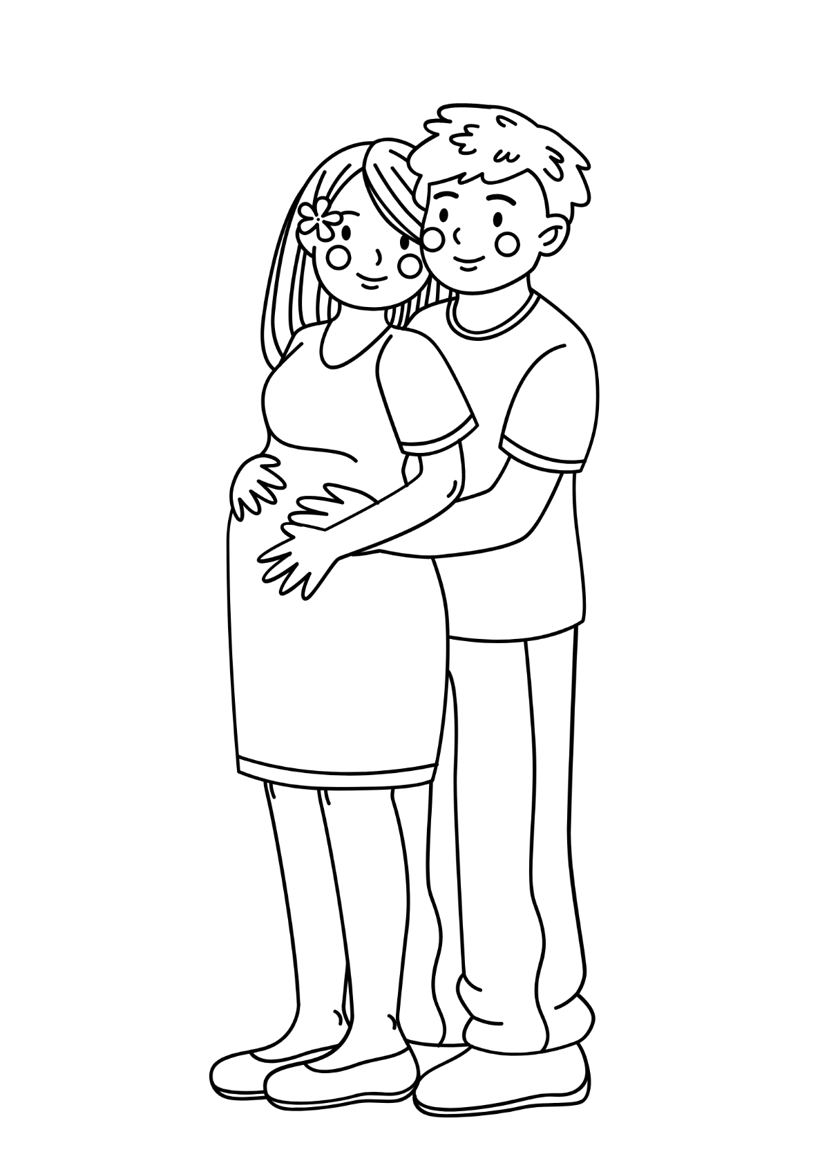 Parents Drawing Template