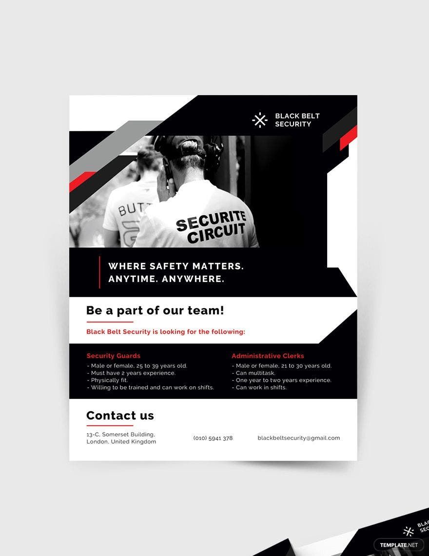 Security Guard Agency Flyer Template