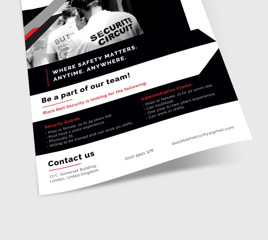 Security Guard Agency Flyer Template