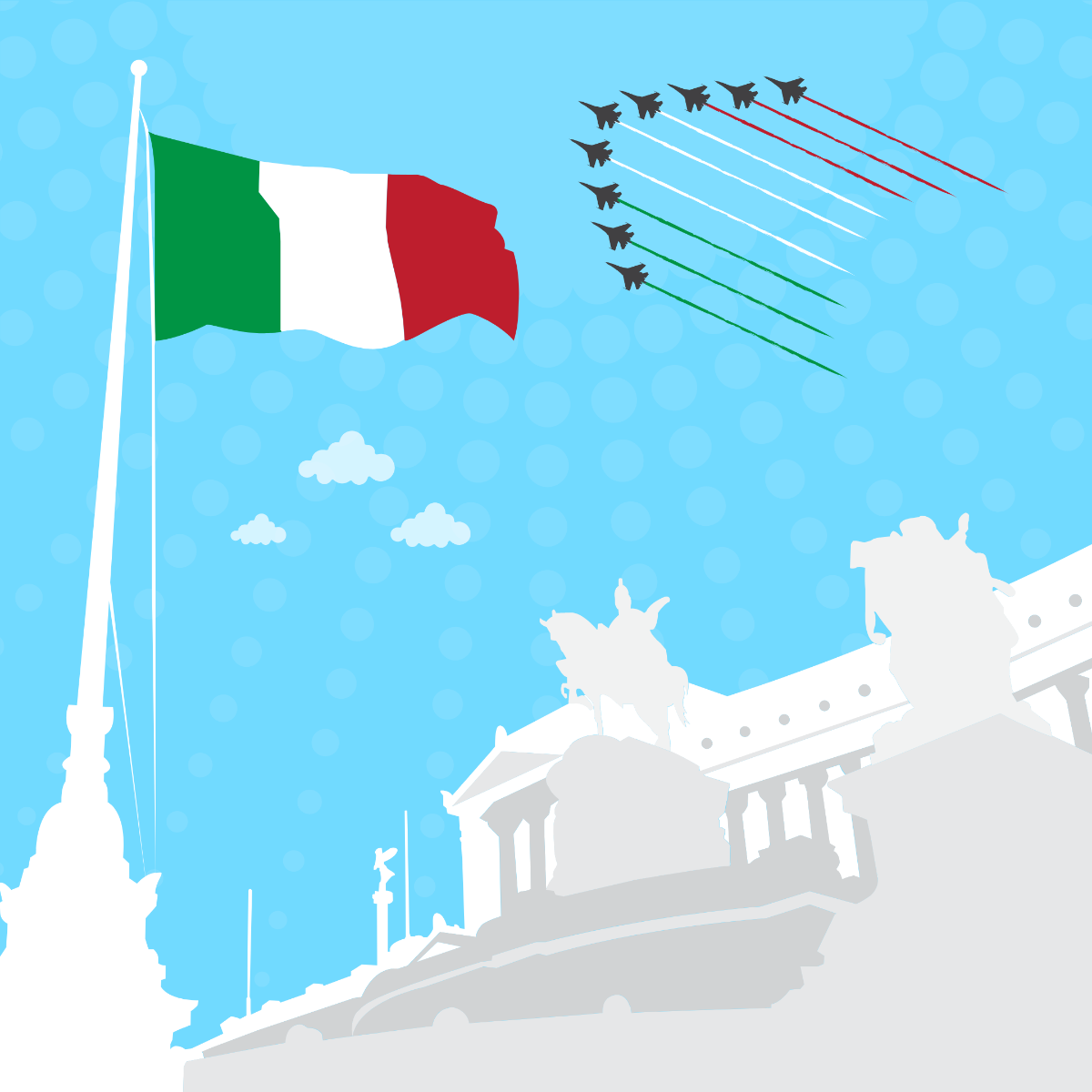 Italy Liberation Day Image Template