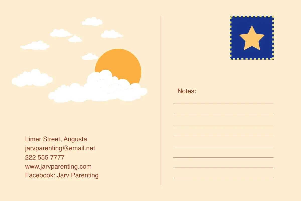 Free Parents Postcard Template to Edit Online