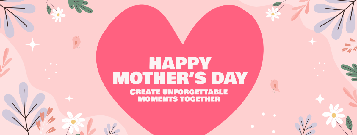 Mother's Day Facebook Cover Banner Template