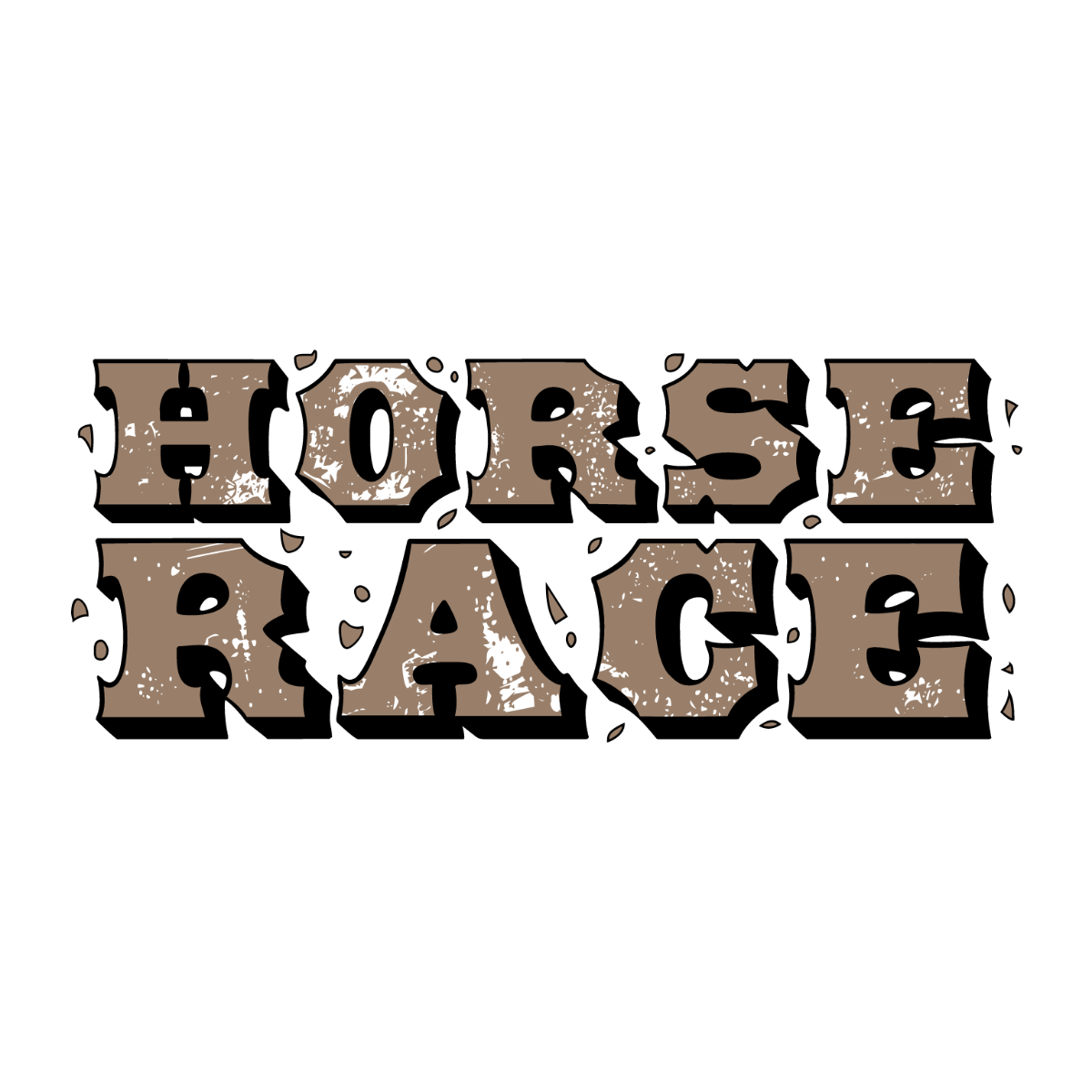 Horse Race Text Effect Template