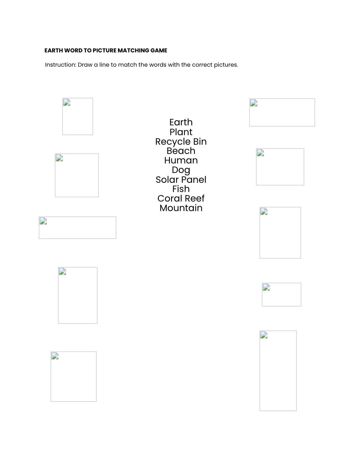 Free Earth Puzzle Template to Edit Online
