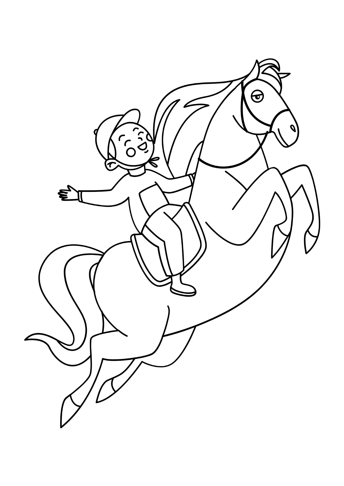 Horse Race Drawing Template