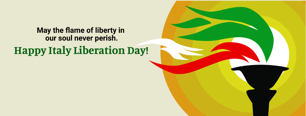 Italy Liberation Day Facebook Cover Banner