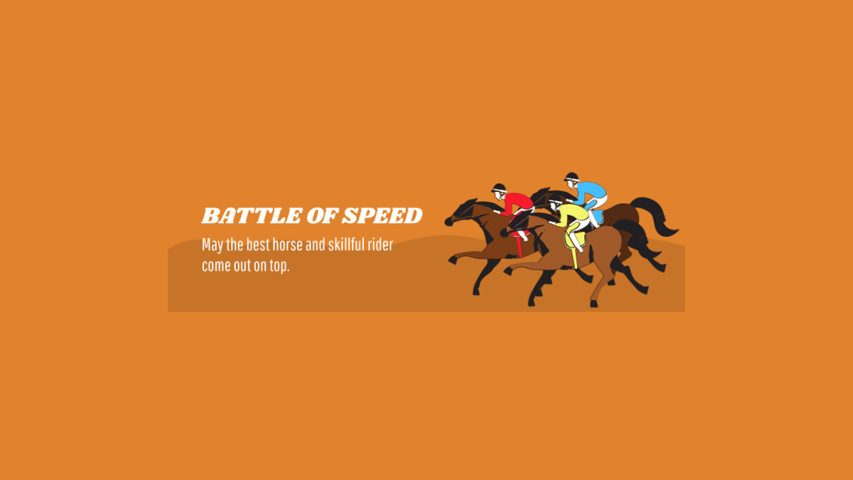 Horse Race Youtube Banner Template