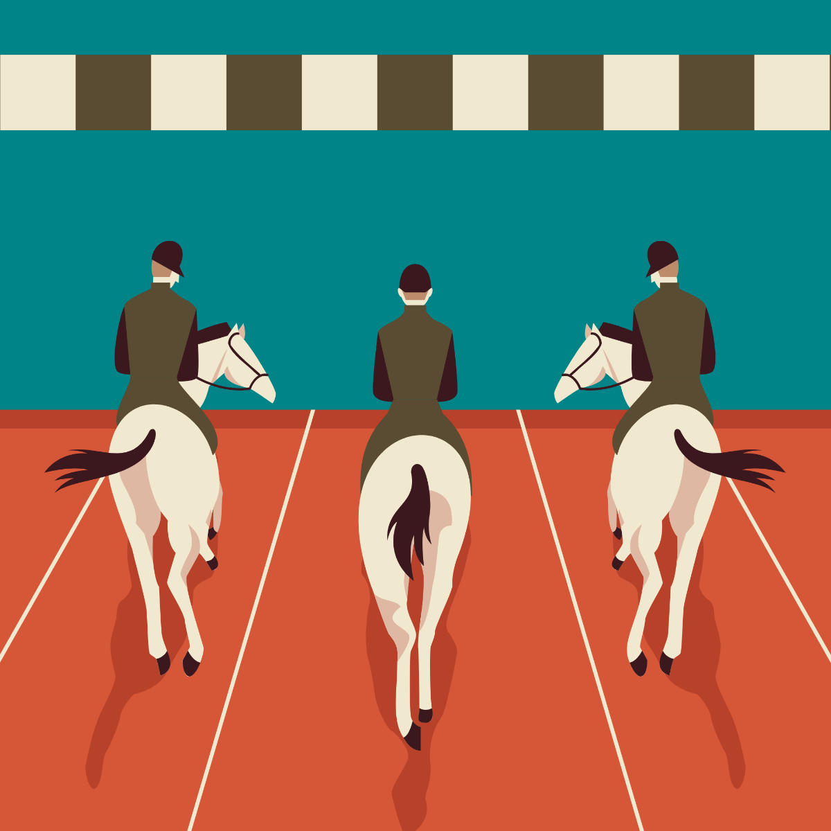 Horse Race Image Template