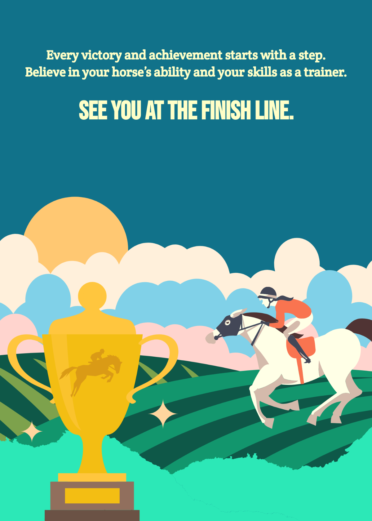 Free Horse Race Greeting Template