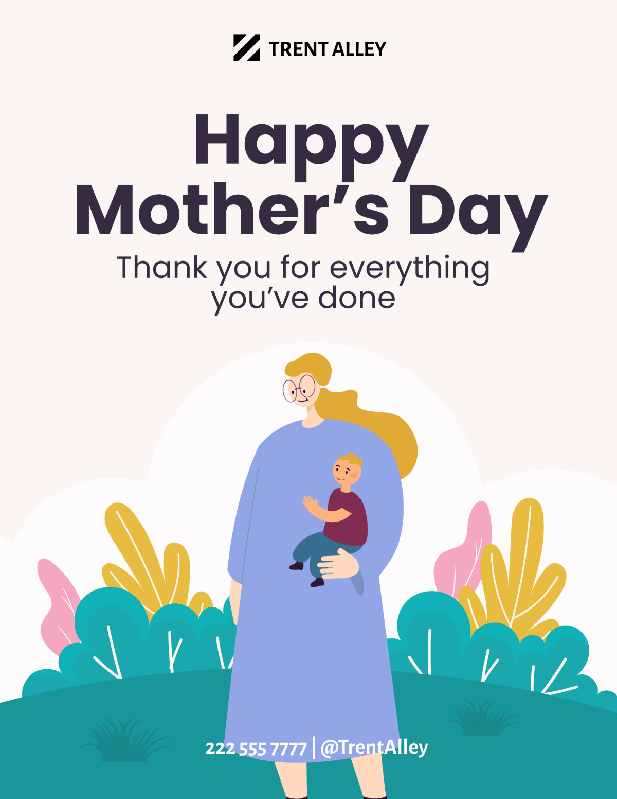 Mother Day Flyer Template - Edit Online & Download