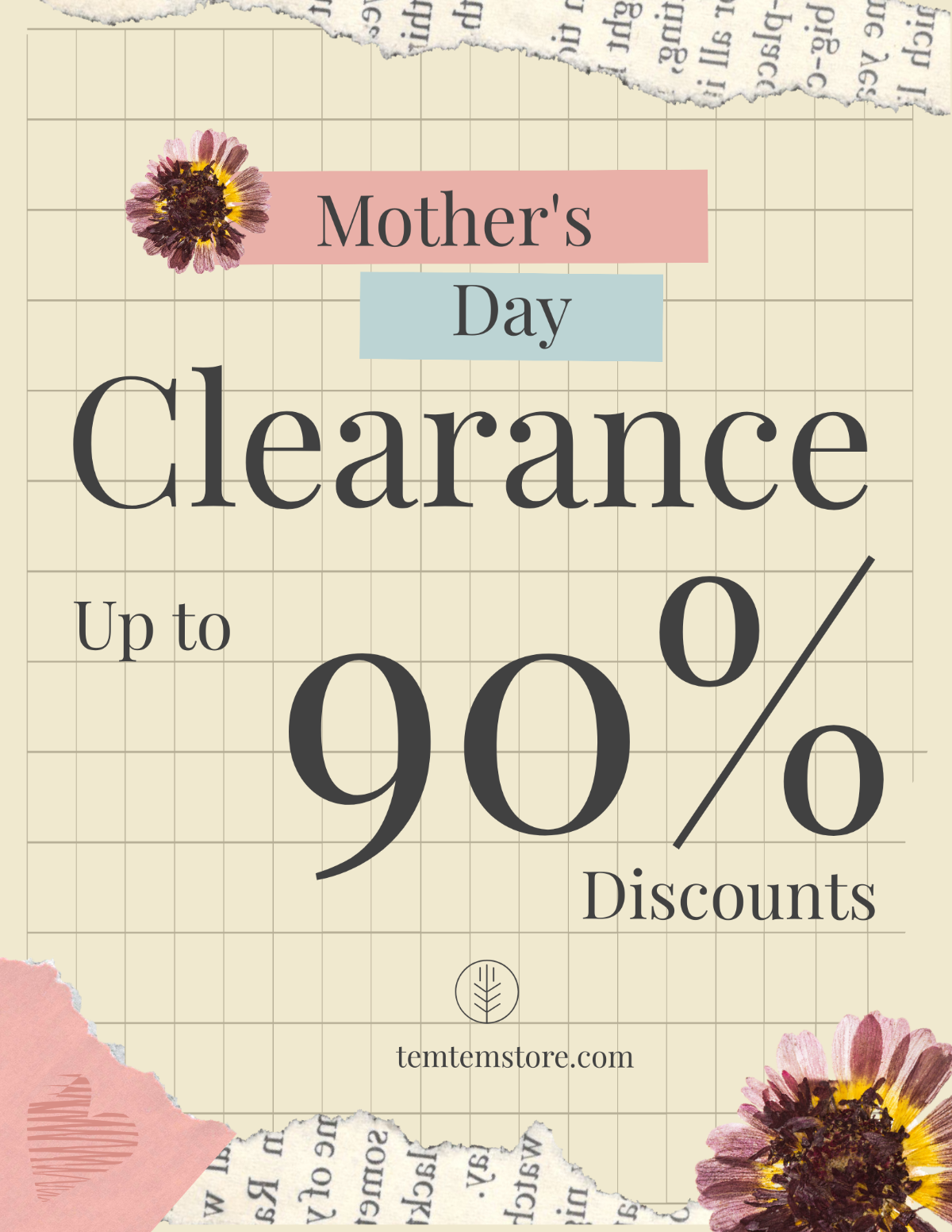 Mother Day Advertising Flyer Template - Edit Online & Download