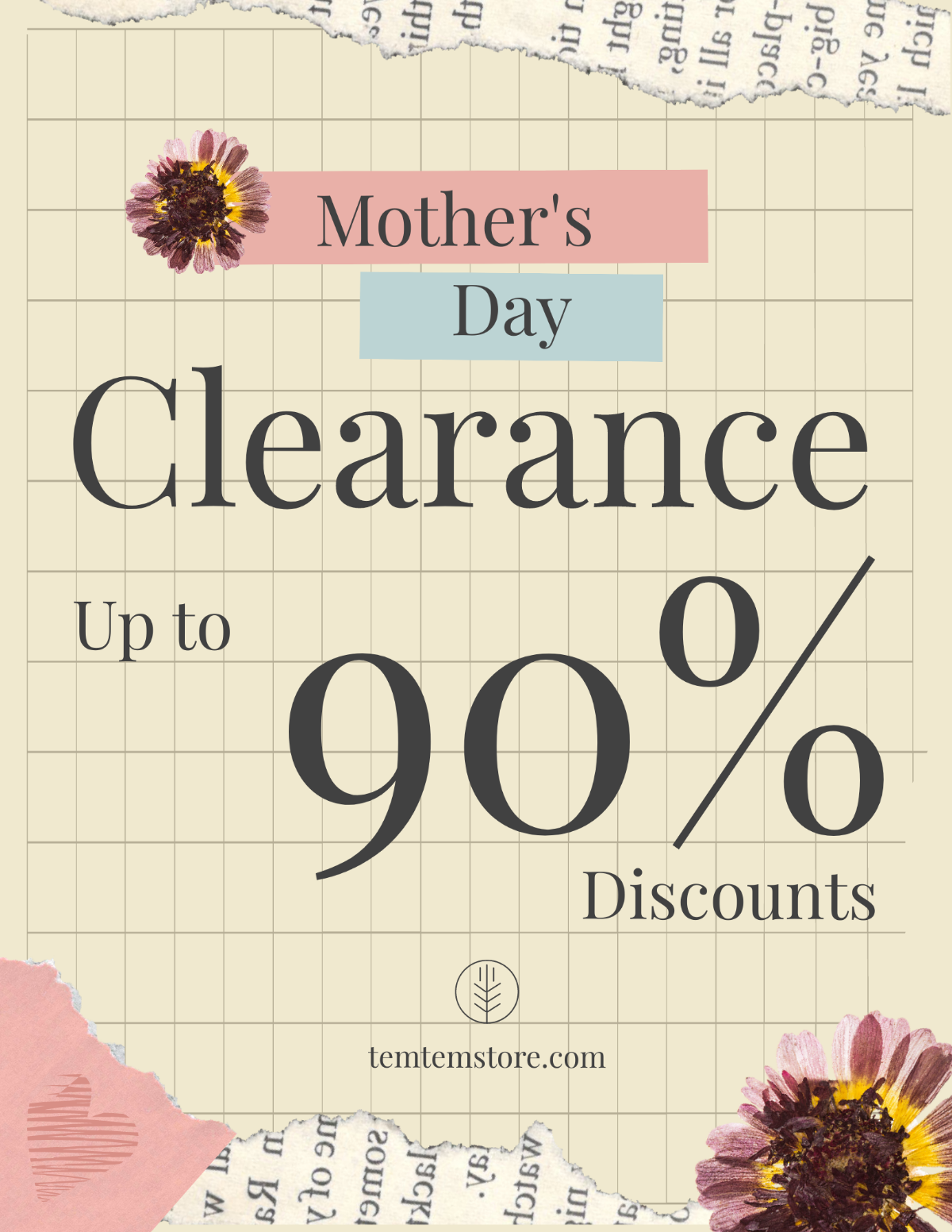 Mother's Day Advertising Flyer Template