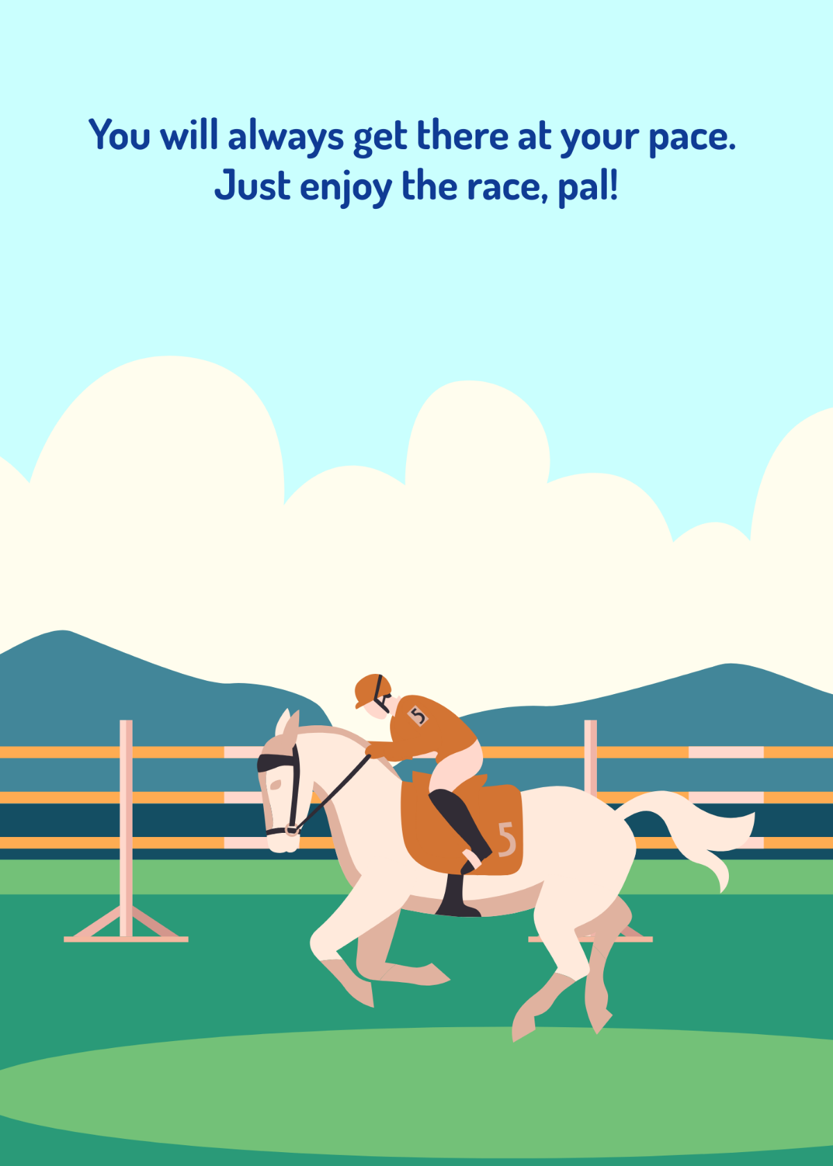Free Horse Race Wishes Template