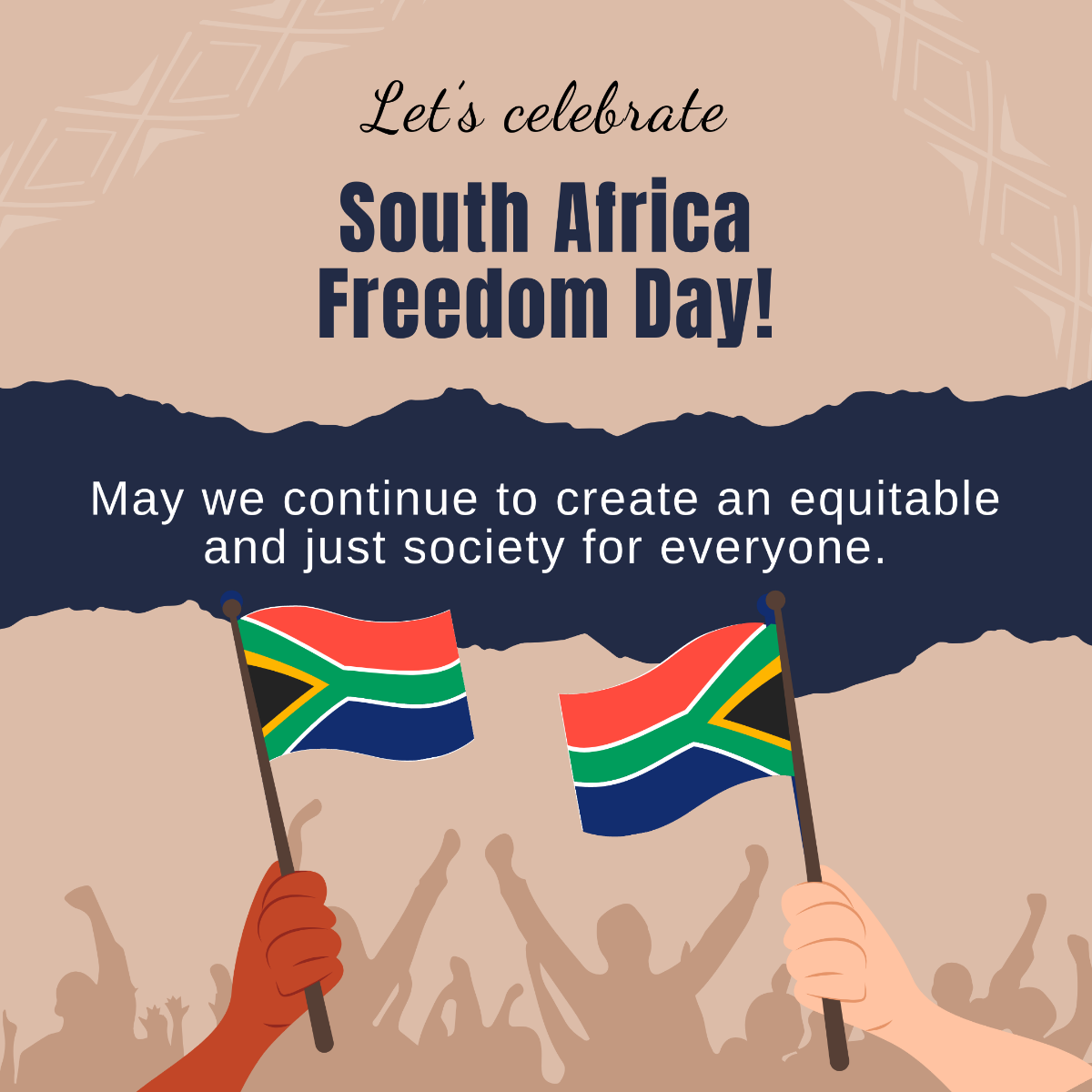 South Africa Freedom Day Instagram Post Template