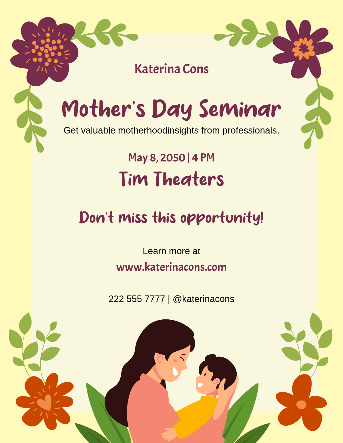 Mother Flyer  Template