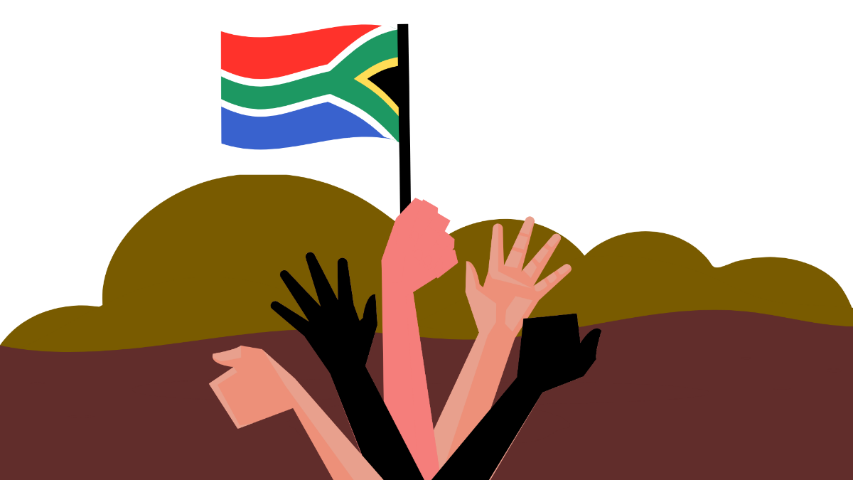 South Africa Freedom Day Transparent Template