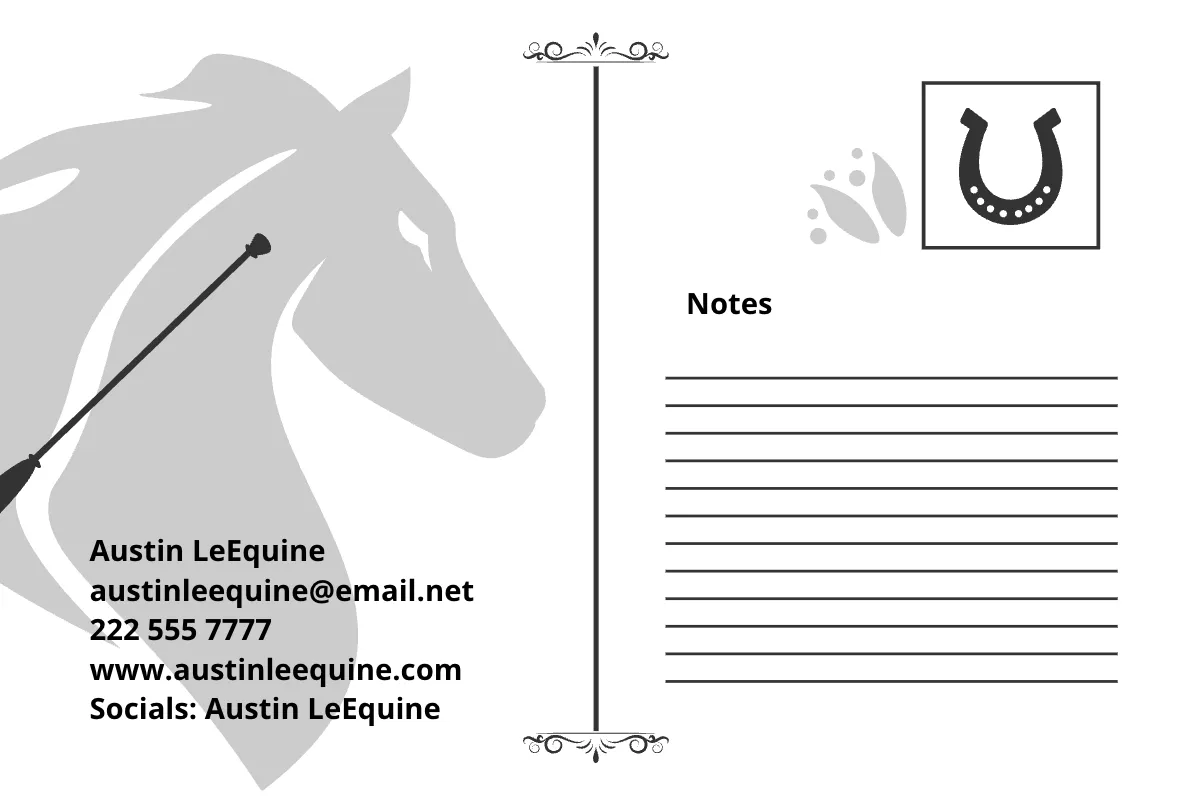 Free Horse Race Postcard Template to Edit Online