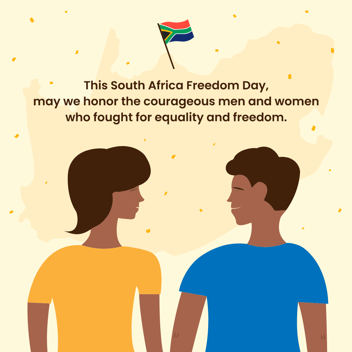 South Africa Freedom Day Linkedin Post Template