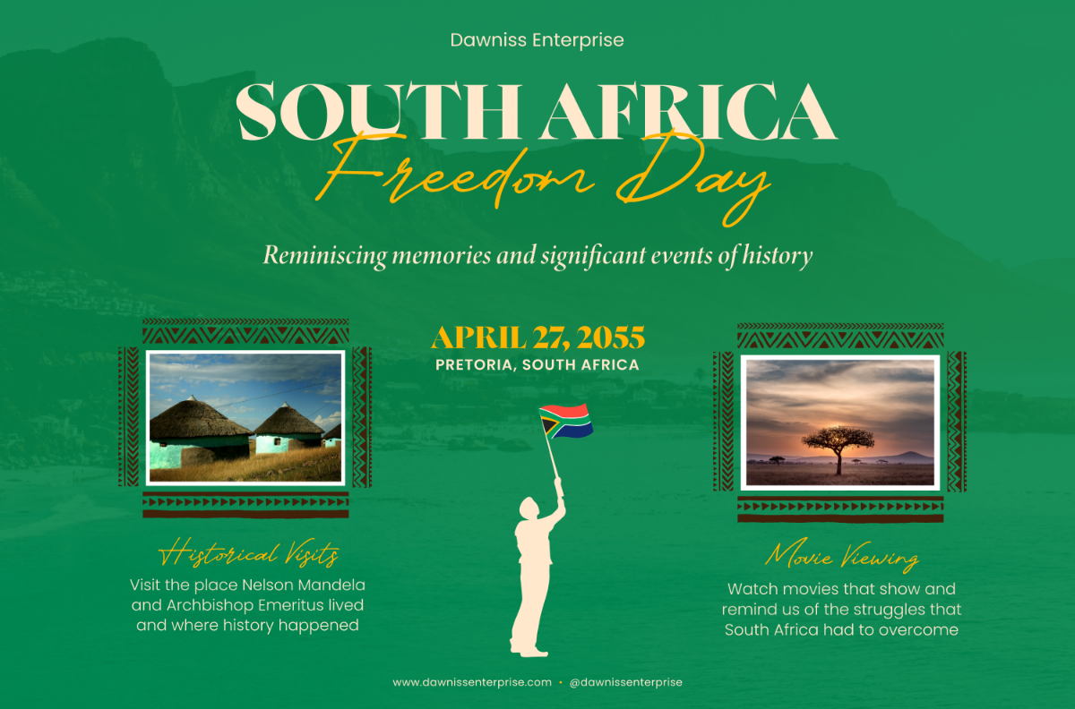 South Africa Freedom Day Banner Template